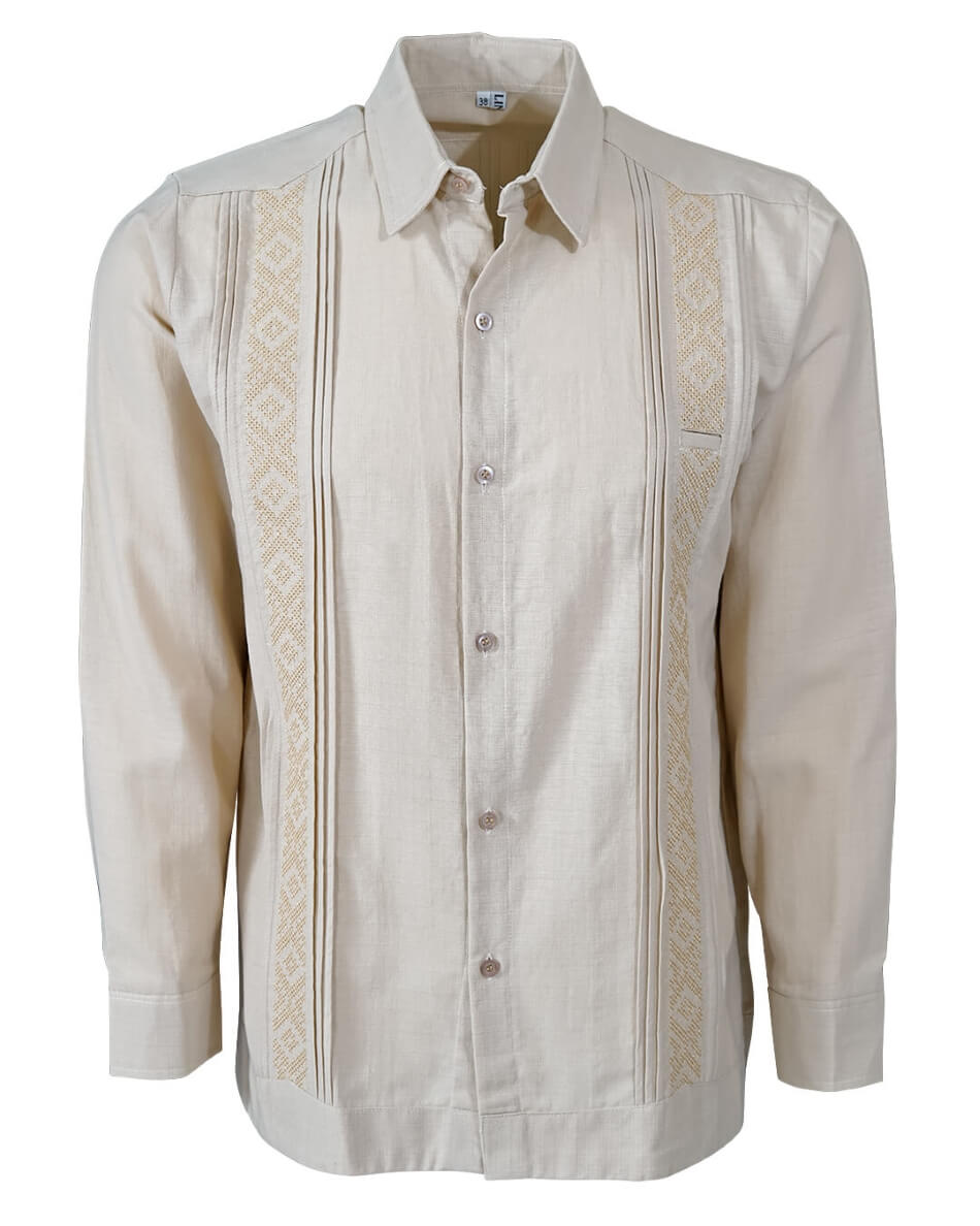 Yucateco Beige Presidencial Guayabera
