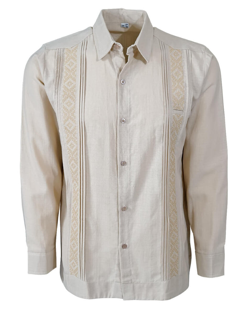 Yucateco Beige Presidencial Guayabera