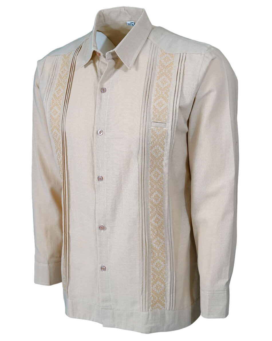 Yucateco Beige Presidencial Guayabera