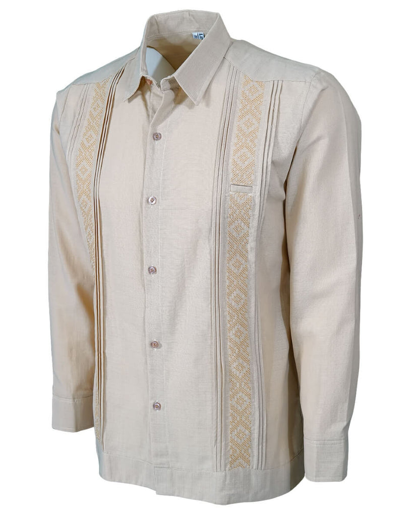 Yucateco Beige Presidencial Guayabera