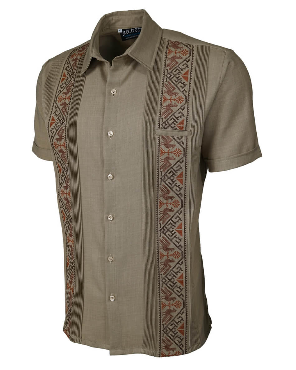 Yucateco Sunstone Bird Guayabera