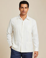 Yucateco Ivory Clasico Cubano Guayabera