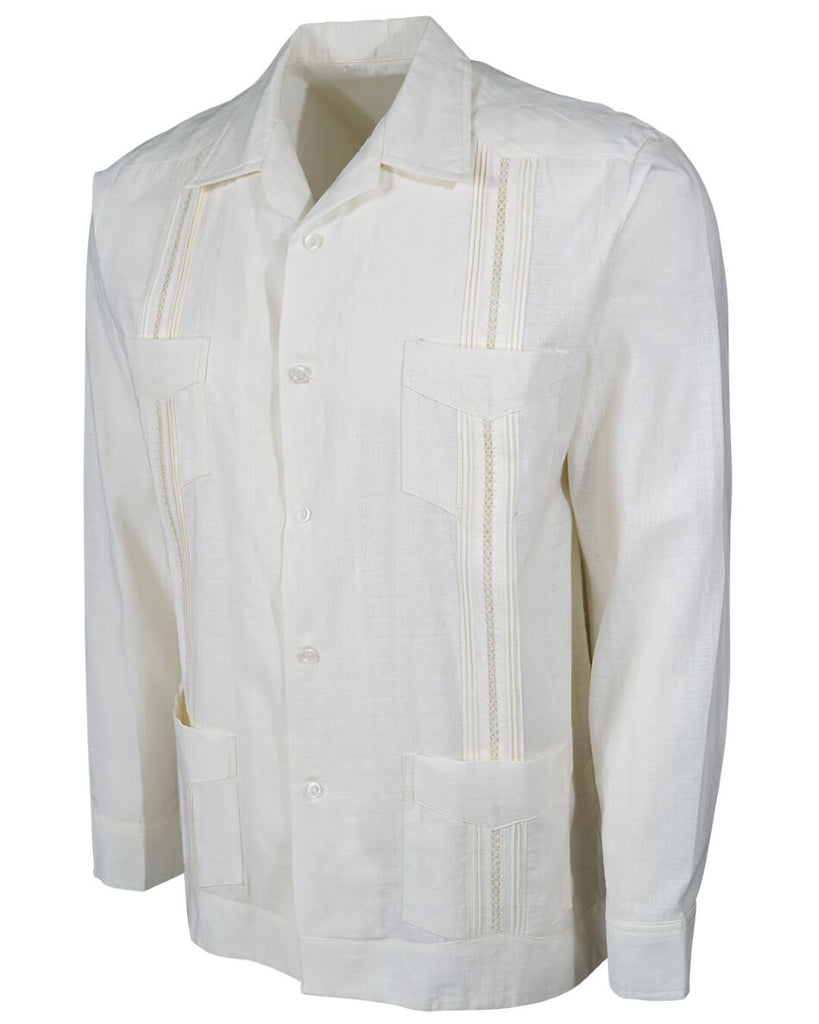 Yucateco Ivory Clasico Cubano Guayabera