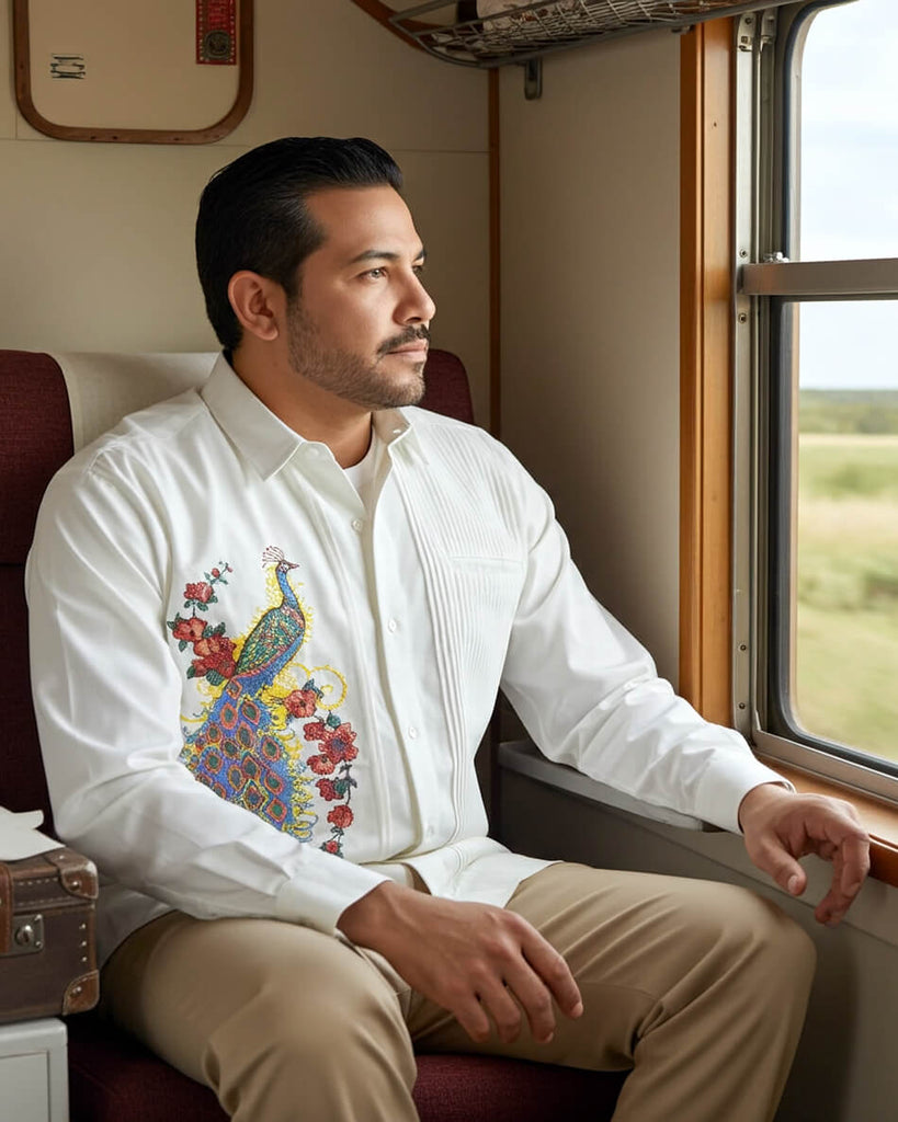 Yucateco Mayan Kutz Presidencial Guayabera