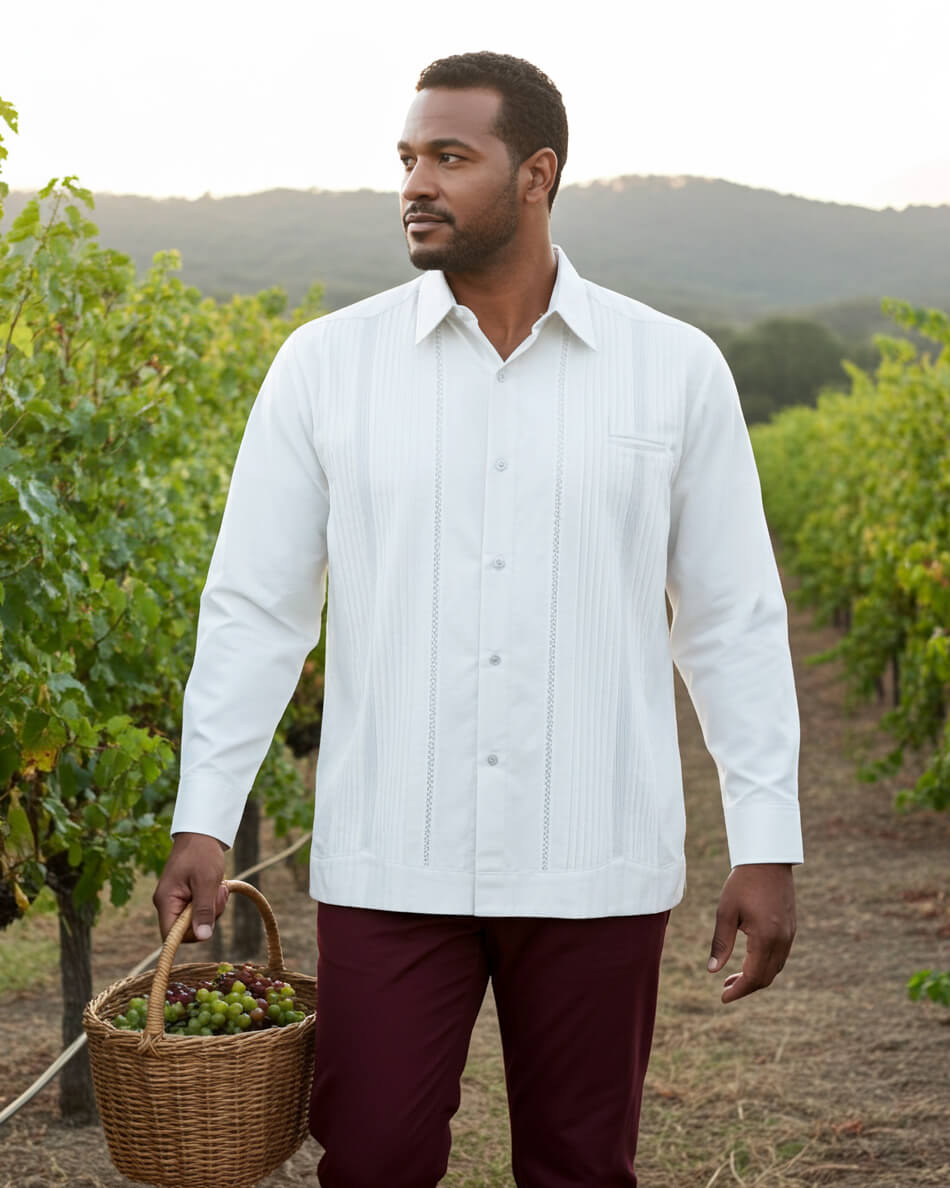 Yucateco Blanco Royal Presidencial Guayabera