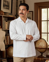 Yucateco Blanco Cubano Two Pocket Guayabera