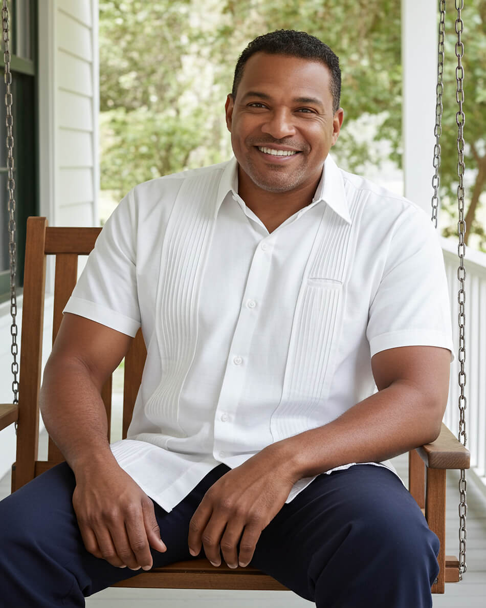 Yucateco Blanco Presidencial Guayabera