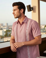 Yucateco Rosewood Pink Guayabera