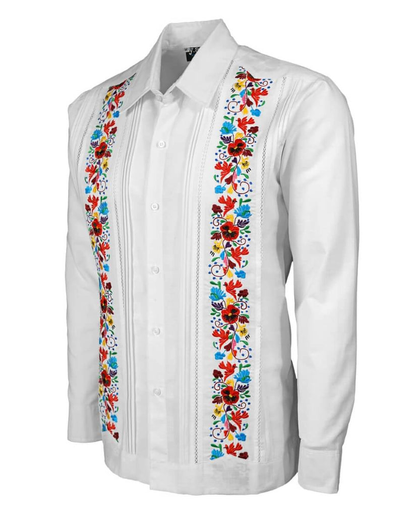 Yucateco Flor Maya Guayabera