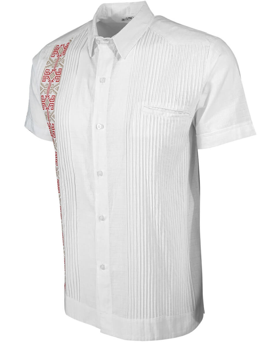 Mexican Guayabera Shirt – Handmade Yucateco Azteca Blanca