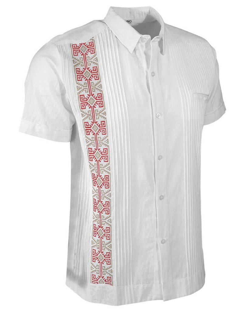 Yucateco Azteca Blanca Presidencial Guayabera