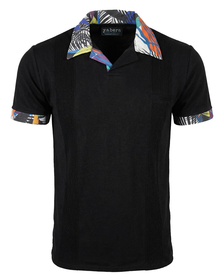Midnight Tropicale Polo Short Set