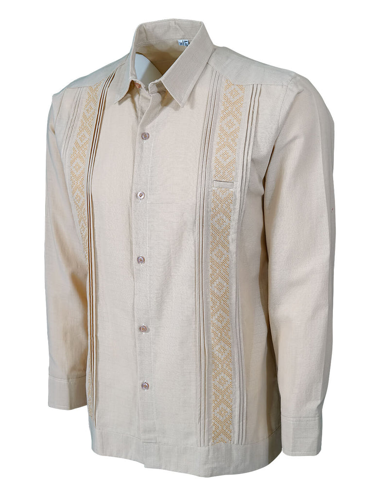 Yucateco Beige Presidencial Guayabera – Clothing
