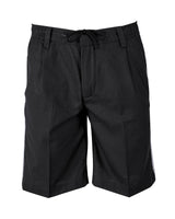 Charcoal Grey Guayabera Shorts