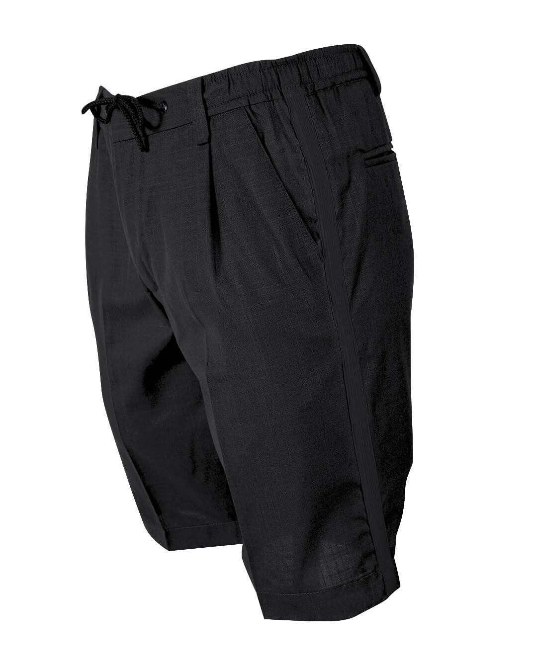 Charcoal Grey Guayabera Shorts
