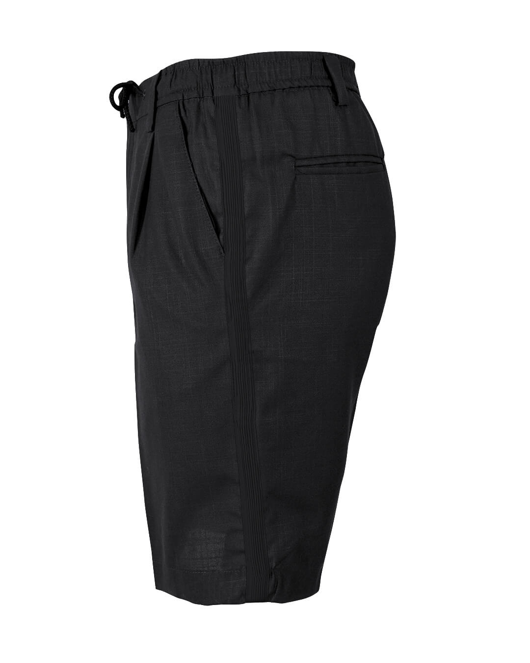 Charcoal Grey Guayabera Shorts