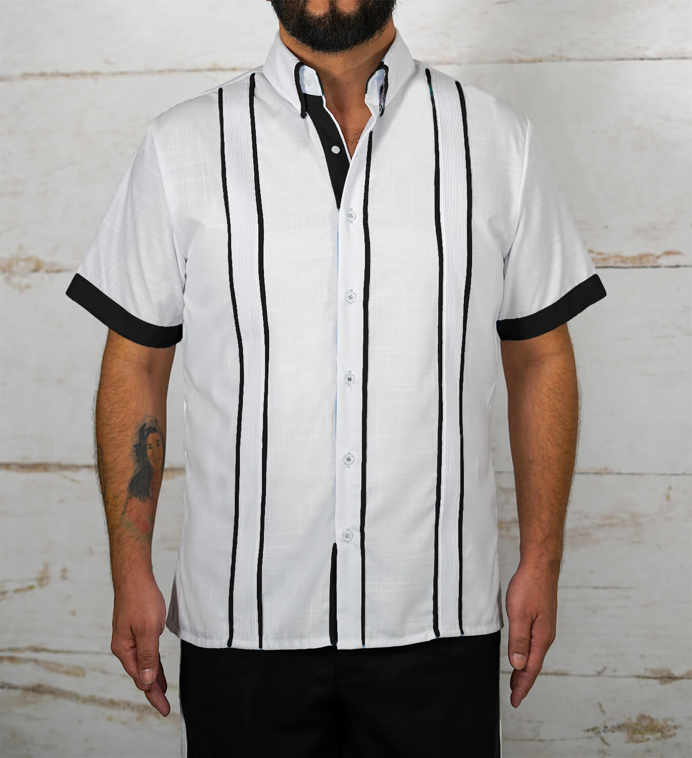 Couture Blanco Delicado Presidencial Guayabera