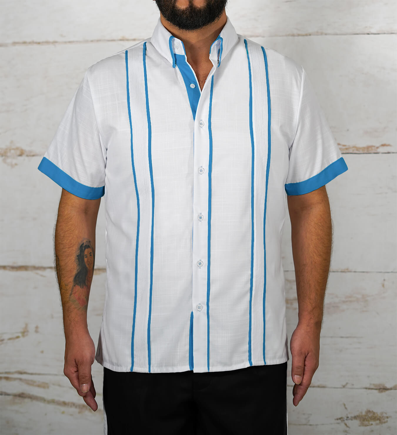 Couture Blanco Delicado Presidencial Guayabera