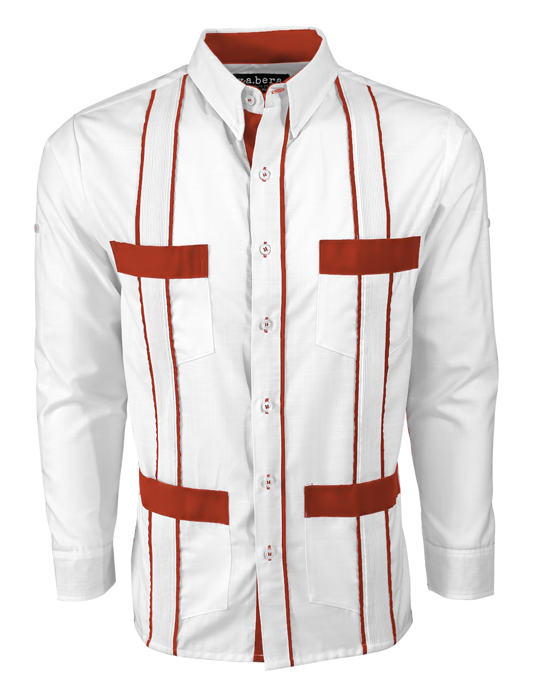 Couture Blanco Delicado Four Pocket Guayabera