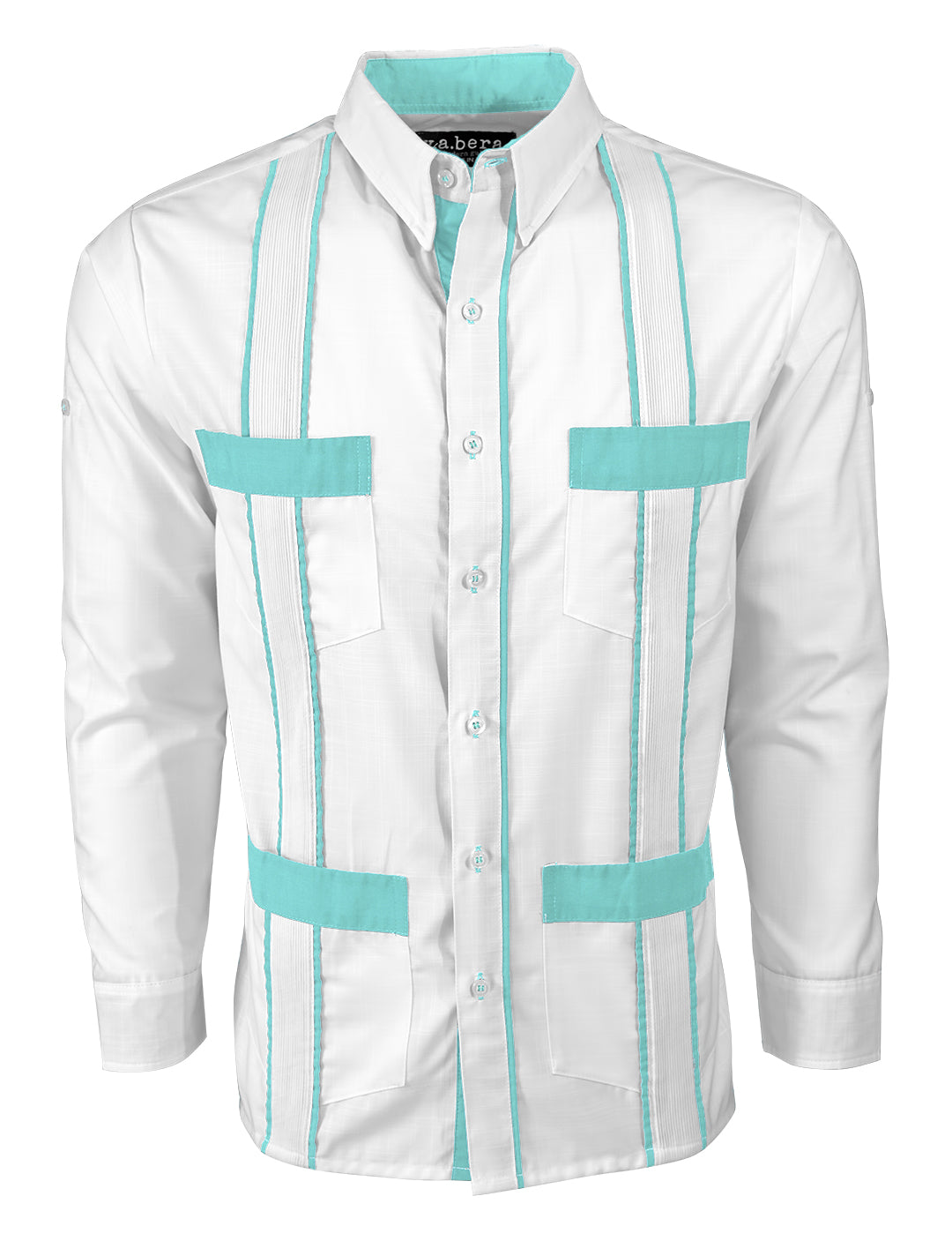 Couture Blanco Delicado Four Pocket Guayabera