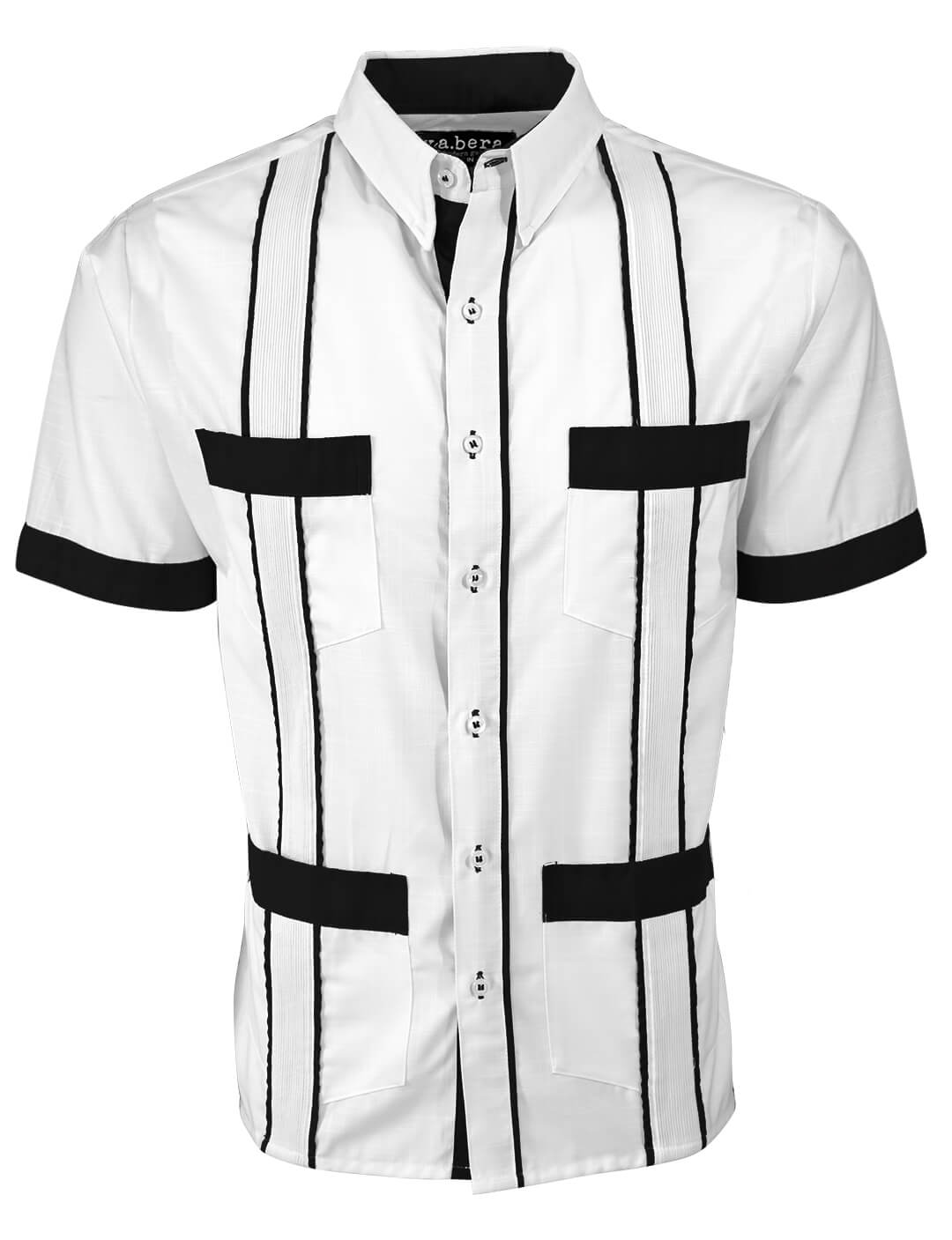 Couture Blanco Delicado Four Pocket Guayabera