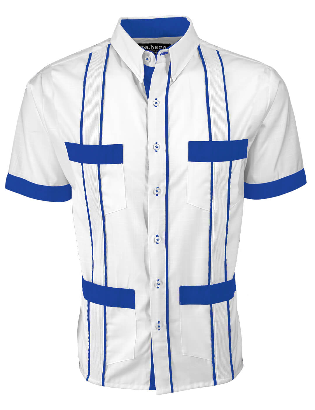 Couture Blanco Delicado Four Pocket Guayabera