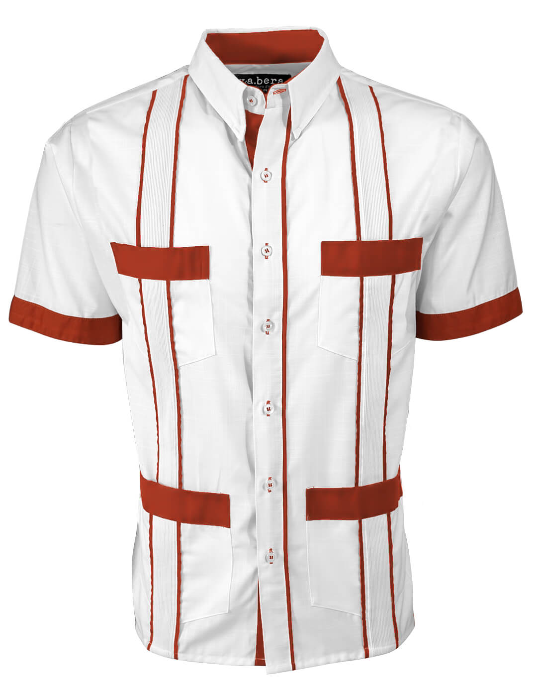 Couture Blanco Delicado Four Pocket Guayabera