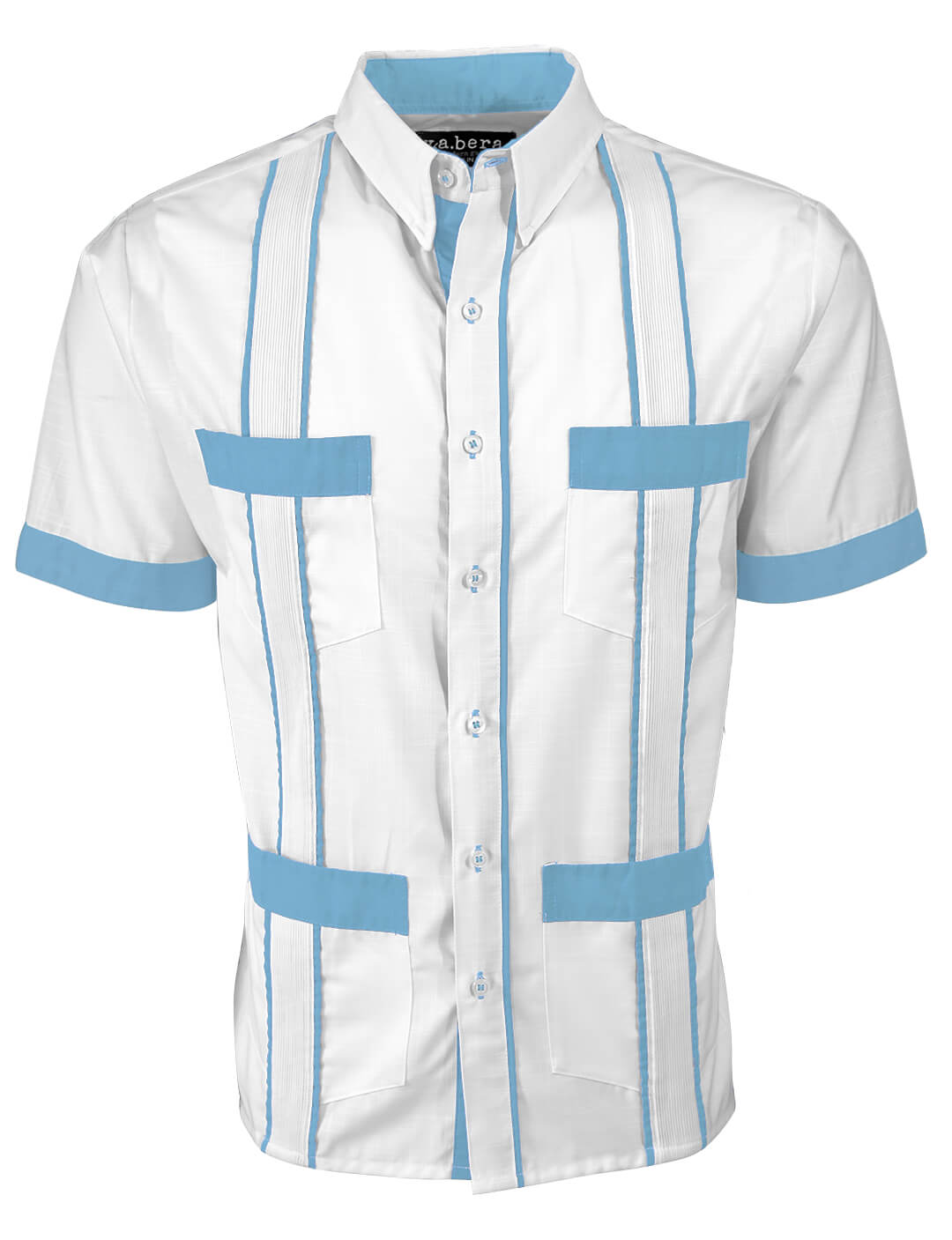 Couture Blanco Delicado Four Pocket Guayabera