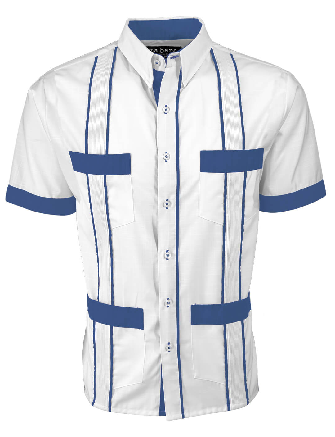 Couture Blanco Delicado Four Pocket Guayabera