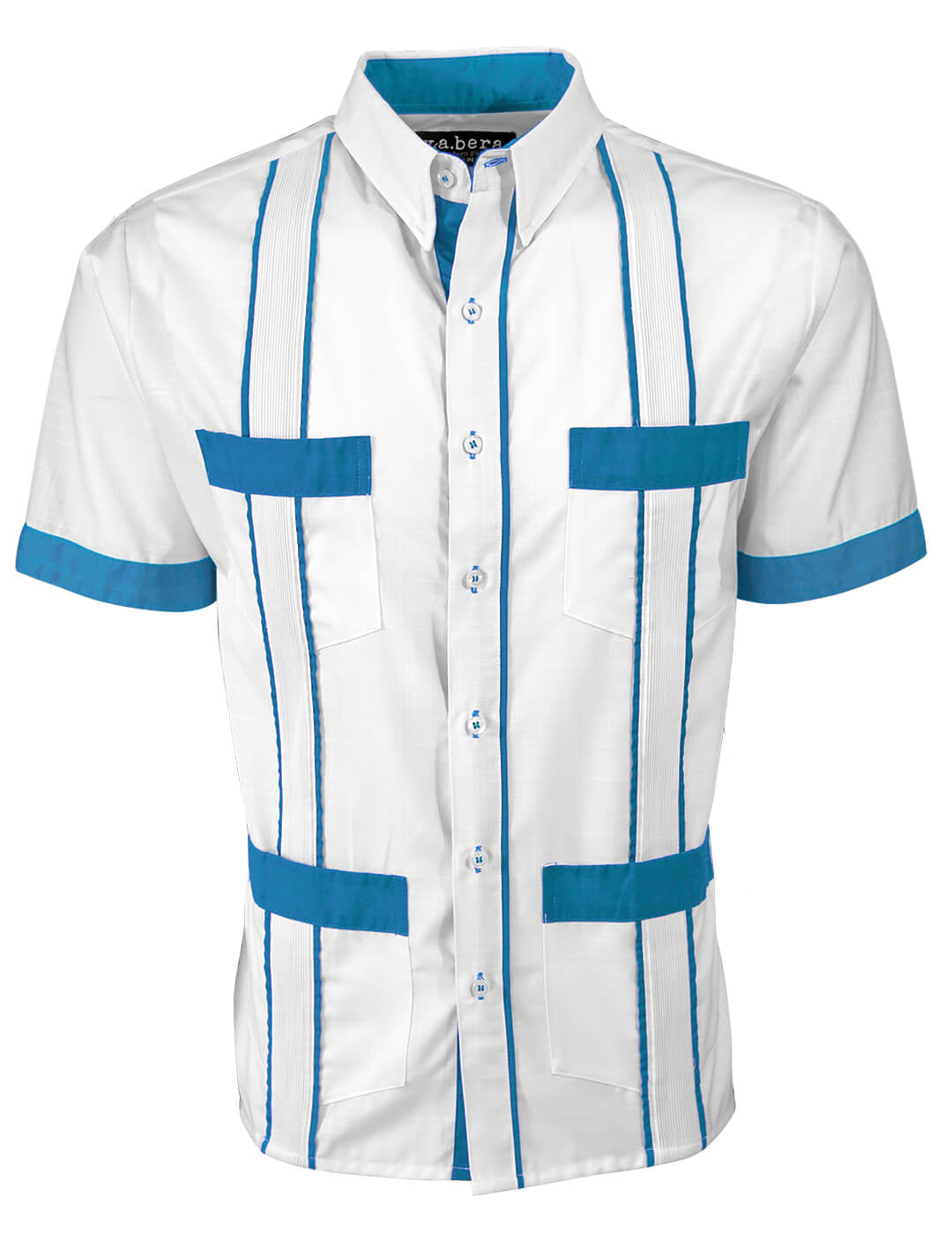 Couture Blanco Delicado Four Pocket Guayabera