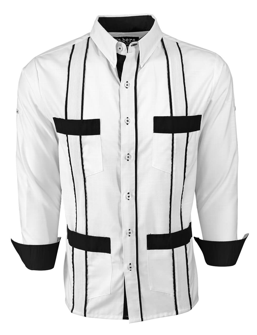 Couture Blanco Delicado Four Pocket Guayabera