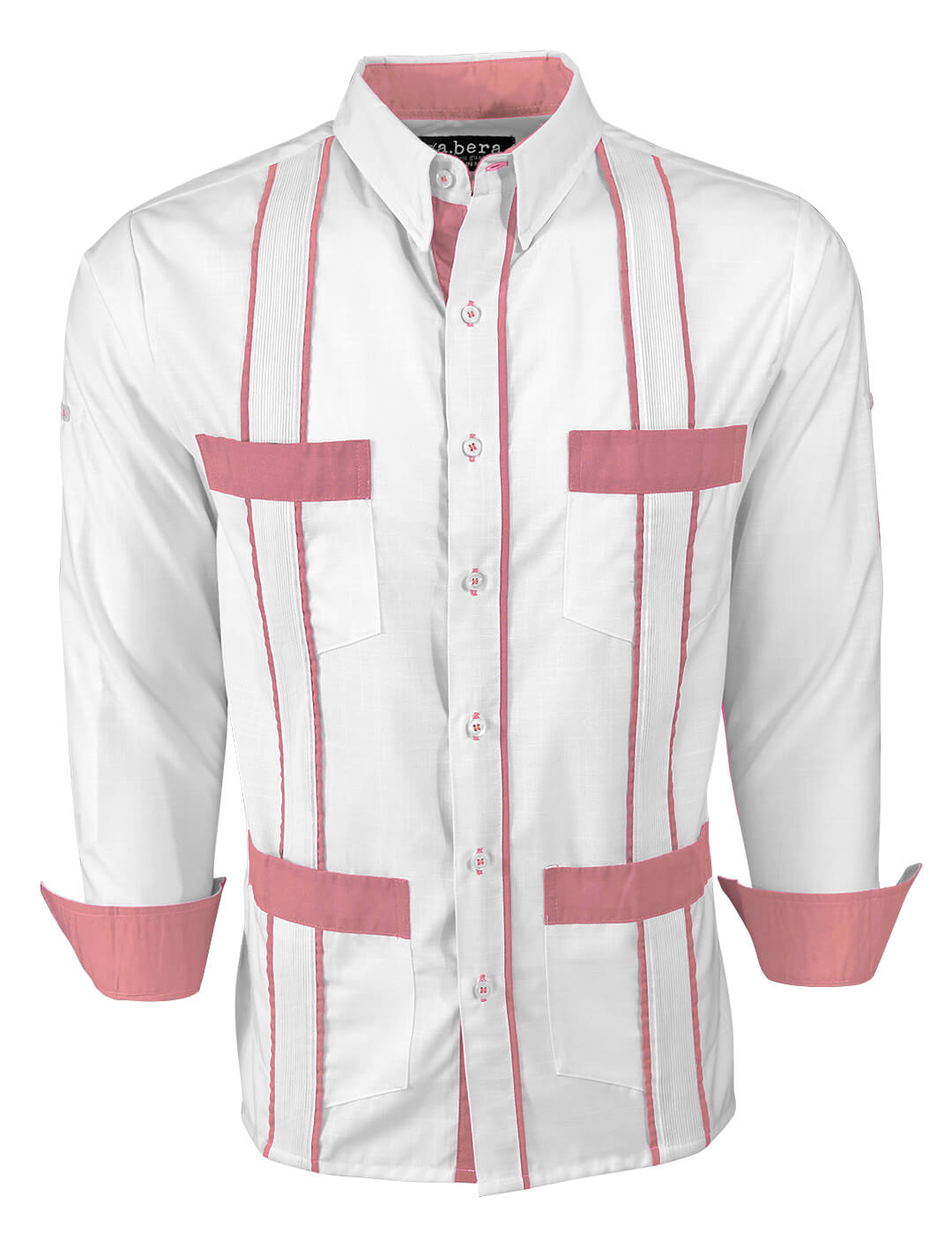 Couture Blanco Delicado Four Pocket Guayabera