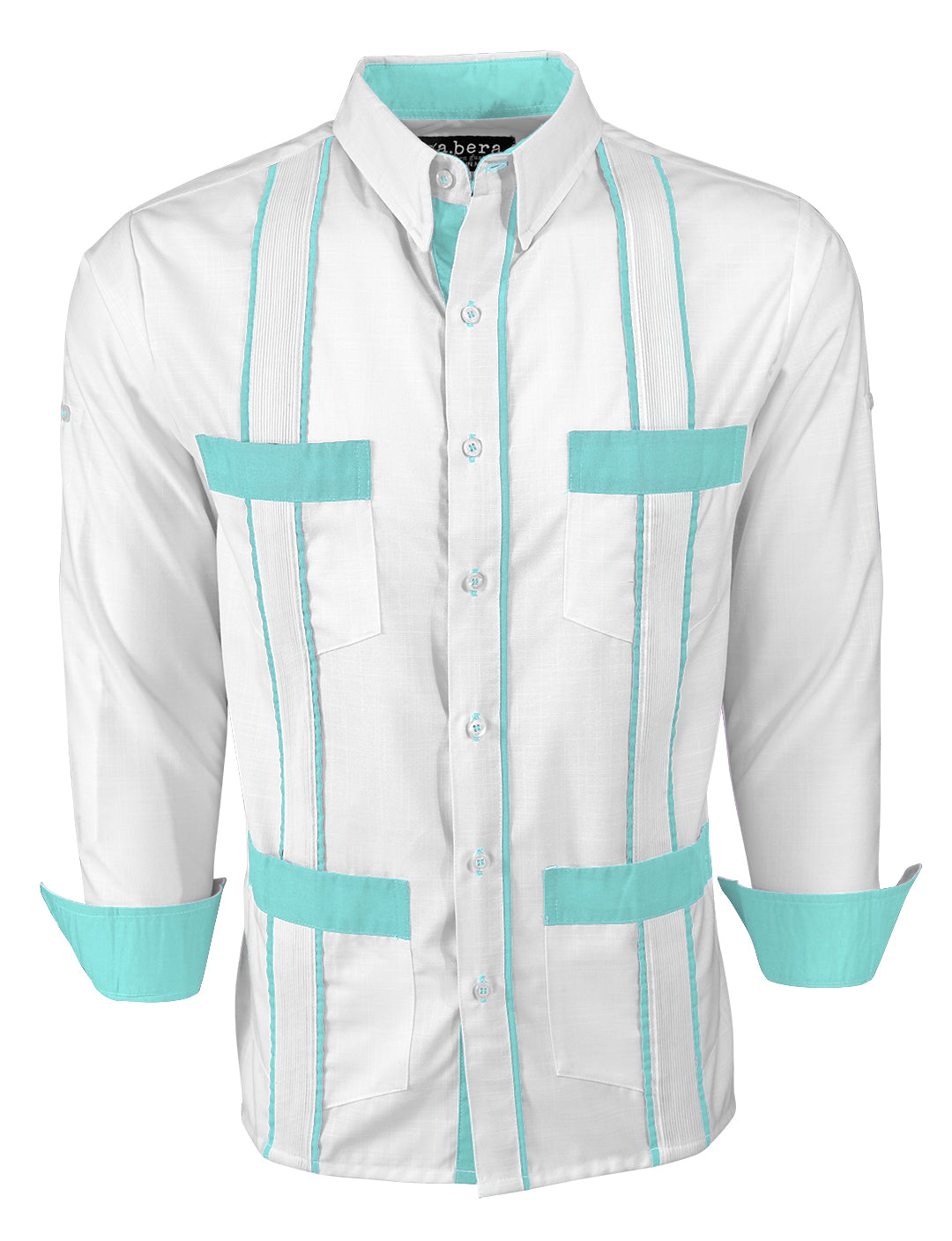 Couture Blanco Delicado Four Pocket Guayabera