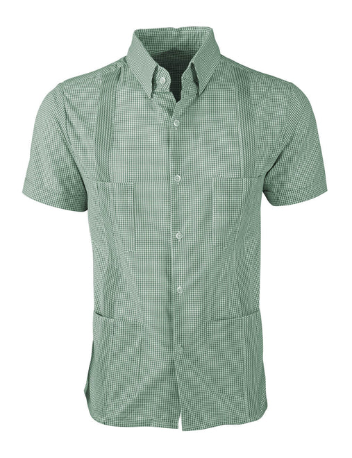 Guingán Clásico Green Guayabera