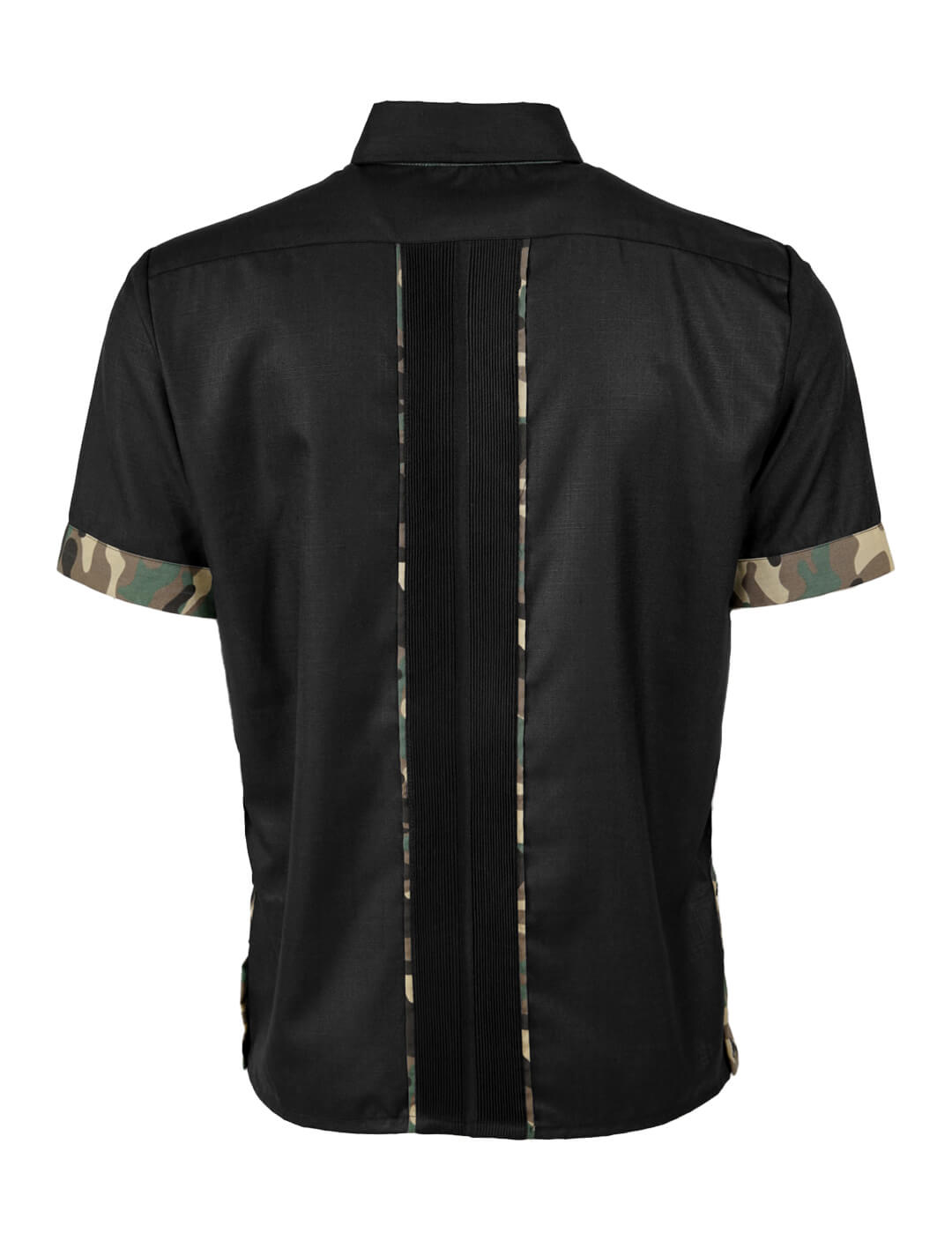 Negro Camuflaje Guayabera