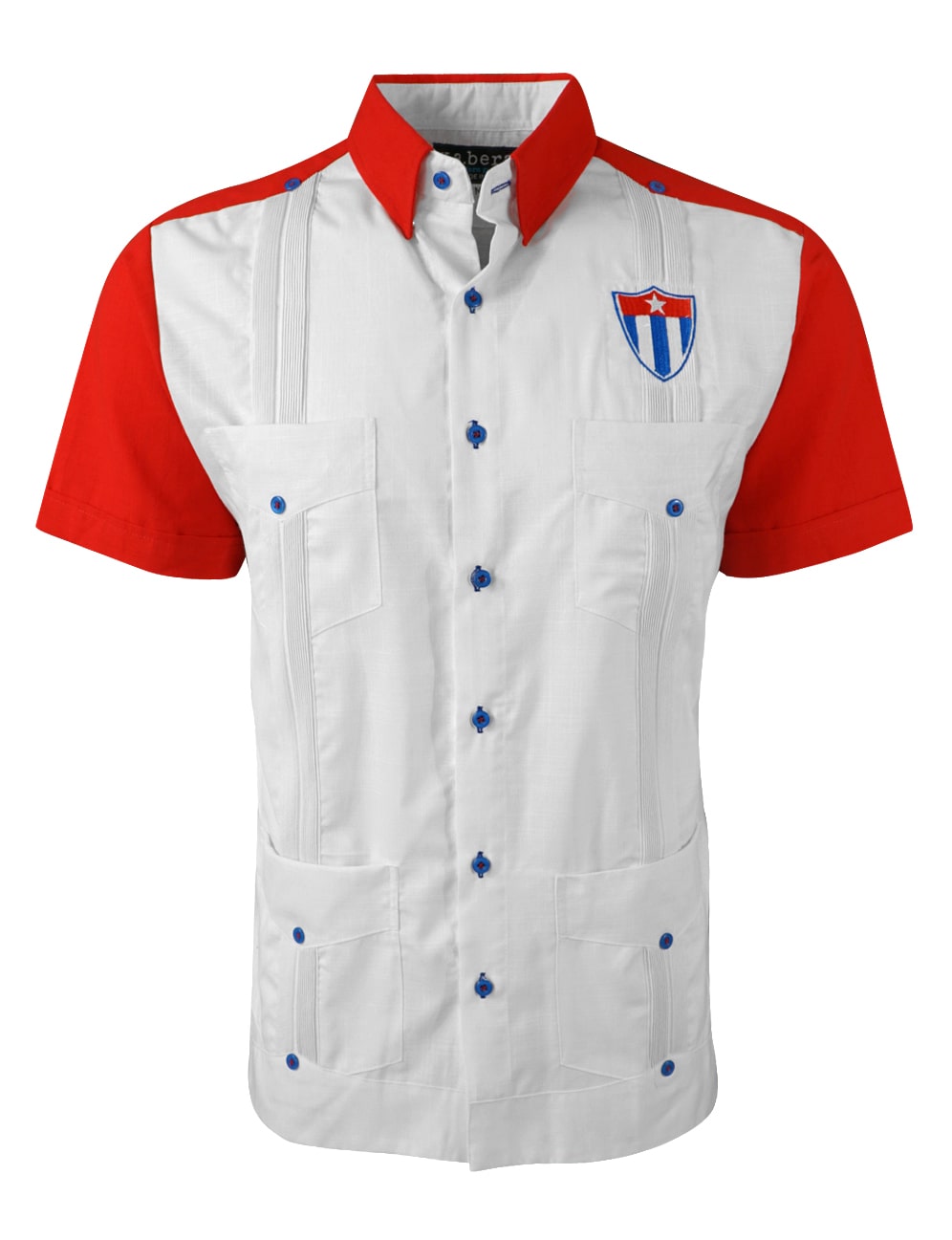 Amor de la Isla Guayabera - Black Label Collection - Shirt 2XLT ✓ Black Label ✓ Collared ✓ Cotton ✓ Medium Fast shipping Worldwide Shipping