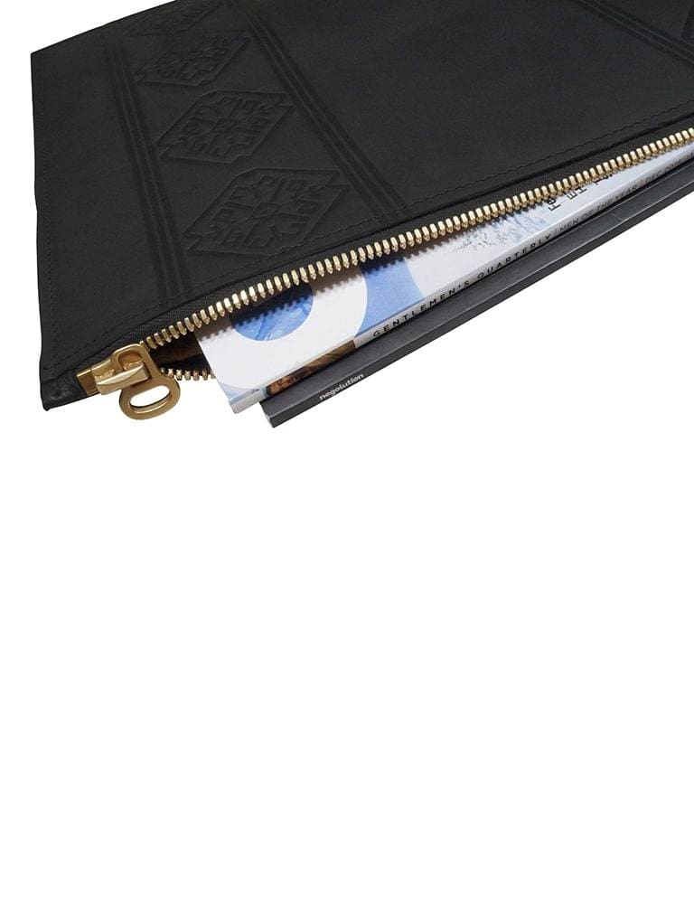 Beto BLK Leather Sleeve - Y.A.Bera Clothing